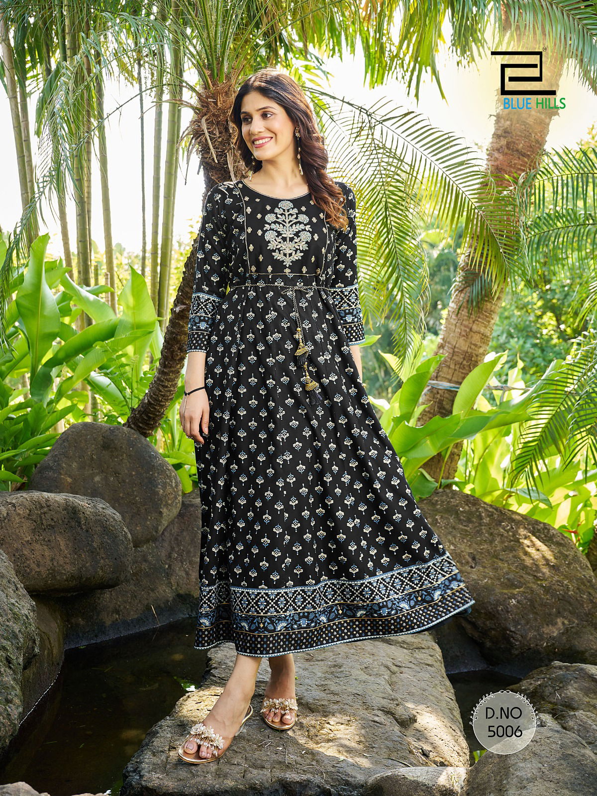 Blue Hills Sandwich Vol 5 Printed Anarkali Kurtis Catalog